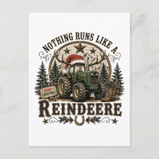 Kersttrekker Rendier Uitnodiging Briefkaart