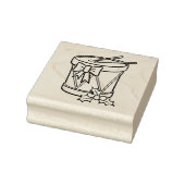 kersttrommel rubberstempel (Stempel)