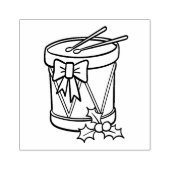 kersttrommel rubberstempel (Afrduk)