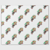 Kersttruck Cadeaupapier (Vlak)