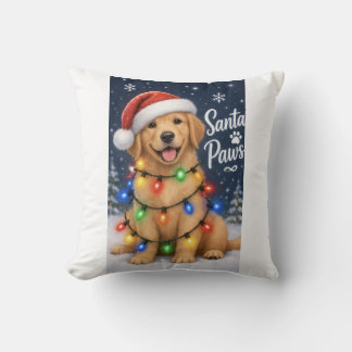 Kersttrui Gouden Retriever Kerstmis Worp Kussen
