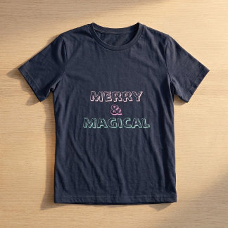 Kersttrui met vrolijke & magische kerstgedachte | Tri-Blend shirt