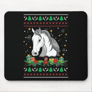 Kersttrui Paard Sneeuwman Kribbe Ornamenten Muismat