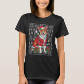 Kersttrui Stijl Lelijk Santa Basenji Hond Kerstmis T-shirt (Voorkant)