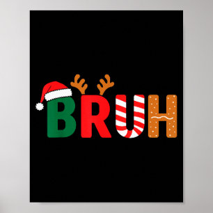 Kersttrui voor tieners Jongens Xmas Kids Grappig C Poster