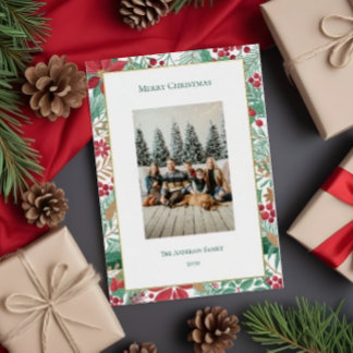 kersttuin | folie feestdagenkaart