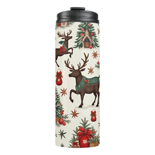 Kersttumbler Thermosbeker (Voorkant)