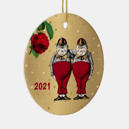  kersttwitteraars keramisch ornament (Rechts)