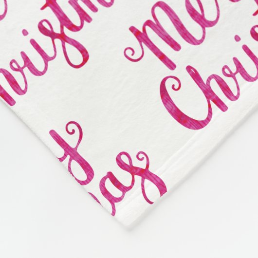 kersttypografie fleece deken (Hoek)