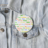 Kersttypografie Ronde Button 7,6 Cm (In situ)