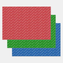 Kersttypografie rood groen en blauw