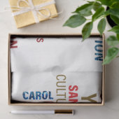 kersttypografie tissuepapier (Geschenk)