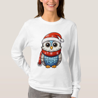 Kerstuil – Festieve Kerst-T-shirt voor Volwassenen T-shirt