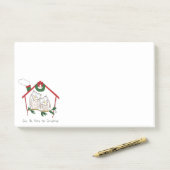 Kerstuil Thuis Lief Post-it® Notes (Op bureau)