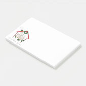Kerstuil Thuis Schattig Post-it® Notes (Schuin)