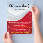 Kerstuitkering voor Kinderen Flyer (Hand)