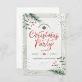 kerstuitnodiging informatiekaartje (Voorkant / Achterkant)