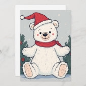 kerstuitnodiging kaart (Voorkant / Achterkant)