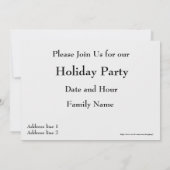 Kerstuitnodiging Kaart (Achterkant)