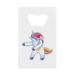 KerstUnicorn Kredietkaart Flessenopener