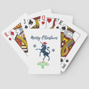 KerstUnicorn Pokerkaarten