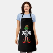 Kerstvader Elf Vader Schort (Gedragen)