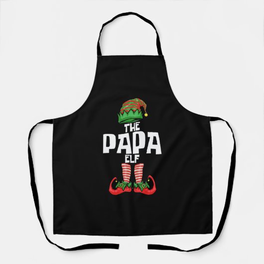 Kerstvader Elf Vader Schort (Voorkant)
