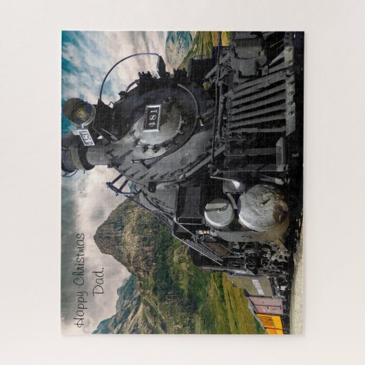 Kerstvader. Legpuzzel (Verticaal)