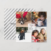 Kerstvakantie 4 Foto Groeten Custom Kaart (Voorkant / Achterkant)