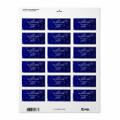 Kerstvakantie adreslabel etiket (Full Sheet)