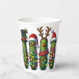Kerstvakantie Augurken in een Pot Papieren Bekers
