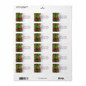Kerstvakantie Bell Adres Label (Full Sheet)