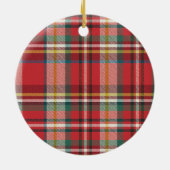 Kerstvakantie Bewegende aankondiging Keramisch Ornament (Achterkant)