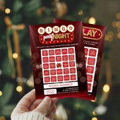 Kerstvakantie Bingo kaart