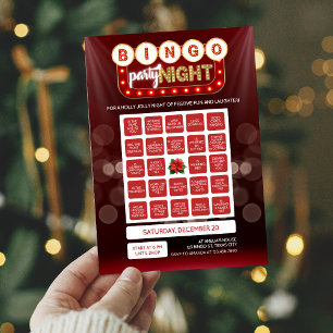 Kerstvakantie Bingo Kaart