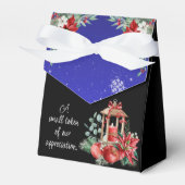 Kerstvakantie bruiloft gunst box bedankdoosjes (Voorkant Zijde)