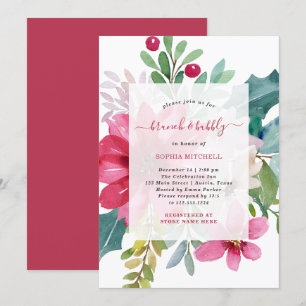 Kerstvakantie brunch en bubbel   Bloemen Kaart