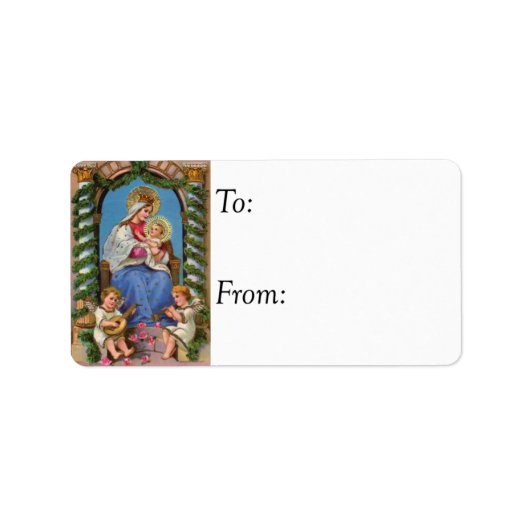 kerstvakantie  cadeau Label (Voorkant)