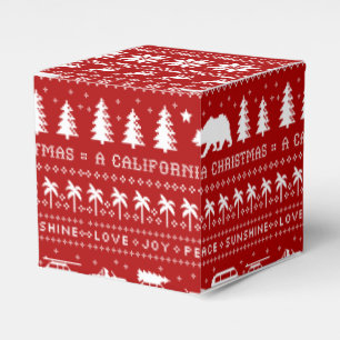 Kerstvakantie Californië Schattige Cali Xmas Bedankdoosjes