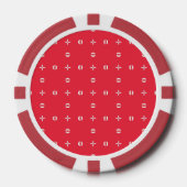 Kerstvakantie Charm Patroon 09 - Poker Chips (Voorkant)