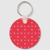 Kerstvakantie Charm Patroon 09 - Sleutelhanger (Achterkant)