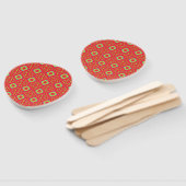 Kerstvakantie Charm Pattern 01 - Handwaaier (Niet-gemonteerd)