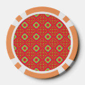 Kerstvakantie Charm Pattern 01 - Poker Chips (Achterkant)