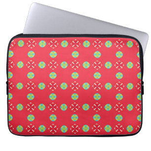 Kerstvakantie Charme Patroon 03 - Laptop Sleeve