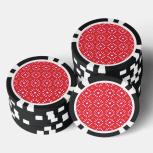 Kerstvakantie Charme Patroon 04 - Poker Chips