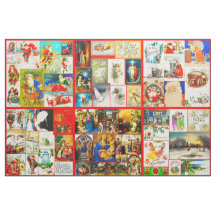 Kerstvakantie Collage Naaien of Quilt Panel