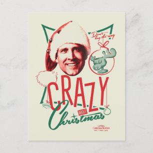 Kerstvakantie Crazy About Christmas Feestdagenkaart