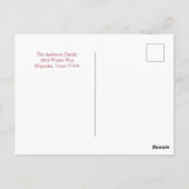 Kerstvakantie Deck The Halls Briefkaart (Achterkant)