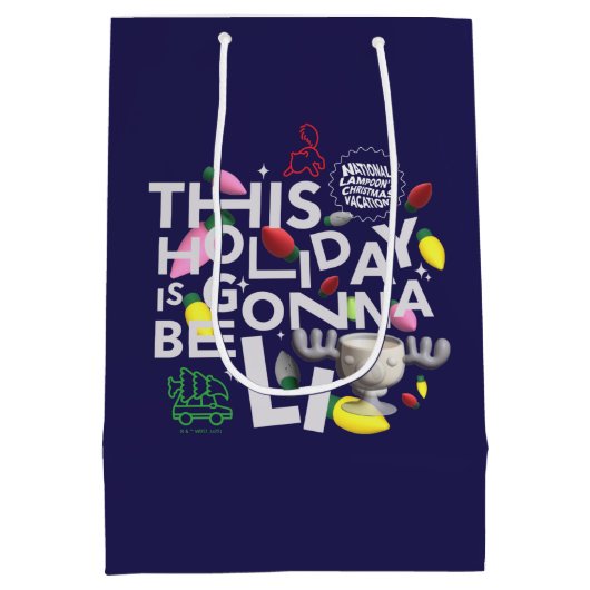 kerstvakantie | Deze vakantie zal worden uitgestel Medium Cadeauzakje (Achterkant)