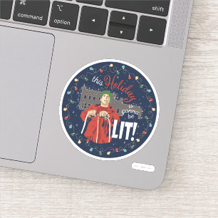 kerstvakantie Deze vakantie zal worden verlaten Sticker